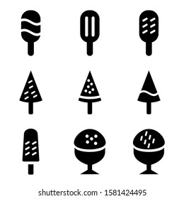 ice cream icon isolated sign symbol vector illustration - Collection of high quality black style vector icons
