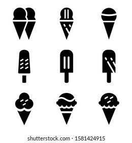ice cream icon isolated sign symbol vector illustration - Collection of high quality black style vector icons
