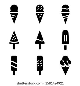 ice cream icon isolated sign symbol vector illustration - Collection of high quality black style vector icons
