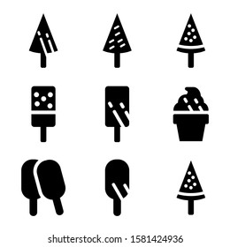 ice cream icon isolated sign symbol vector illustration - Collection of high quality black style vector icons
