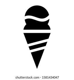 ice cream icon isolated sign symbol vector illustration - high quality black style vector icons
