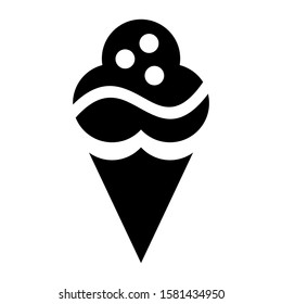 ice cream icon isolated sign symbol vector illustration - high quality black style vector icons
