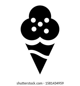 ice cream icon isolated sign symbol vector illustration - high quality black style vector icons
