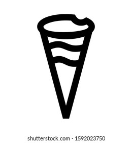 ice cream icon isolated sign symbol vector illustration - high quality black style vector icons
