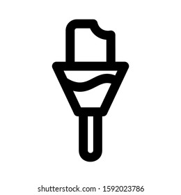 ice cream icon isolated sign symbol vector illustration - high quality black style vector icons

