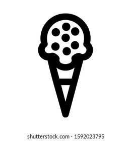 ice cream icon isolated sign symbol vector illustration - high quality black style vector icons
