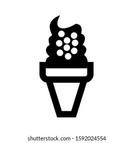 ice cream icon isolated sign symbol vector illustration - high quality black style vector icons
