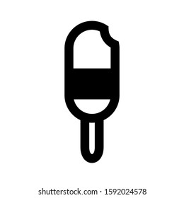 ice cream icon isolated sign symbol vector illustration - high quality black style vector icons
