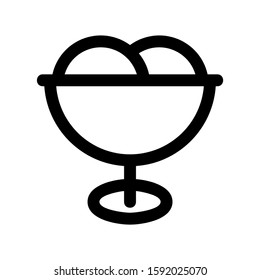 ice cream icon isolated sign symbol vector illustration - high quality black style vector icons
