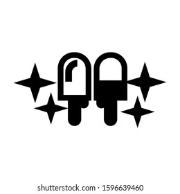 ice cream icon isolated sign symbol vector illustration - high quality black style vector icons
