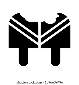 ice cream icon isolated sign symbol vector illustration - high quality black style vector icons
