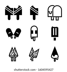 ice cream icon isolated sign symbol vector illustration - Collection of high quality black style vector icons
