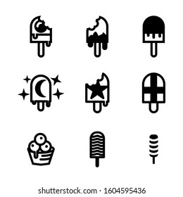 ice cream icon isolated sign symbol vector illustration - Collection of high quality black style vector icons
