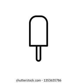 ice cream icon line - Vector