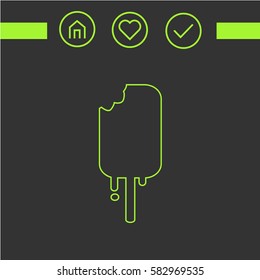 ice cream  icon. logo design. simple icons for web.
