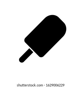 Ice cream icon, logo isolated on white background