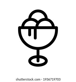 ice cream icon or logo isolated sign symbol vector illustration - high quality black style vector icons
