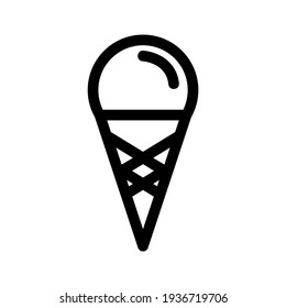ice cream icon or logo isolated sign symbol vector illustration - high quality black style vector icons
