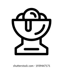 ice cream icon or logo isolated sign symbol vector illustration - high quality black style vector icons
