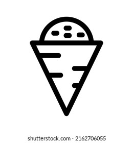 ice cream icon or logo isolated sign symbol vector illustration - high quality black style vector icons
