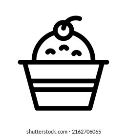 ice cream icon or logo isolated sign symbol vector illustration - high quality black style vector icons
