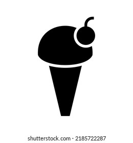 ice cream icon or logo isolated sign symbol vector illustration - high quality black style vector icons
