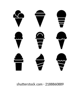 ice cream icon or logo isolated sign symbol vector illustration - Collection of high quality black style vector icons
