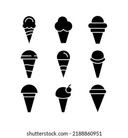 ice cream icon or logo isolated sign symbol vector illustration - Collection of high quality black style vector icons
