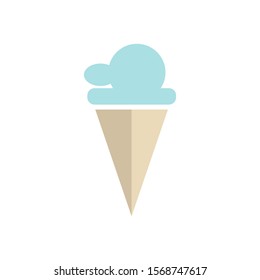 Ice Cream icon. Ice Cream Logo. Sweet Symbol. Vector Illustration.