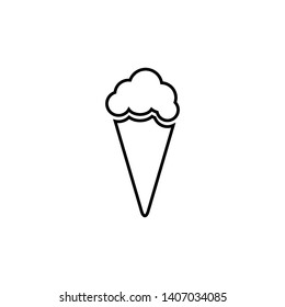 ice cream icon logo vector design template