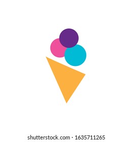 ice cream icon logo vector