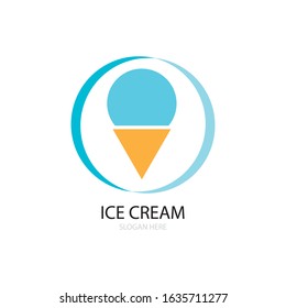 ice cream icon logo vector