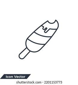ilustración vectorial del icono de helado. plantilla de símbolo de cremas de hielo delicioso para colección de diseño gráfico y web