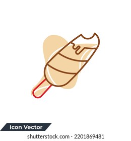 ice cream icon logo vector illustration. tasty ice creams symbol template for graphic and web design collection