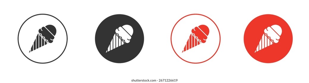 Ícone de sorvete para logotipo, símbolo de sinal de vetor para design