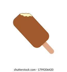 ice cream icon. ice lolly isolated on white background. vector illustration