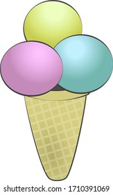 ice cream icon on white background