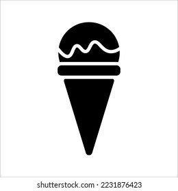 ice cream icon on white background