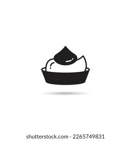 ice cream icon on white background