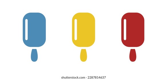 ice cream icon on a white background, vector illustration