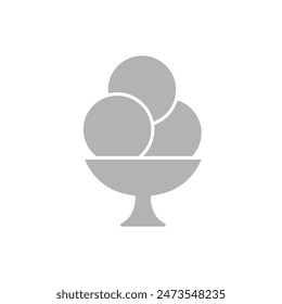 ice cream icon on white background vector illustration