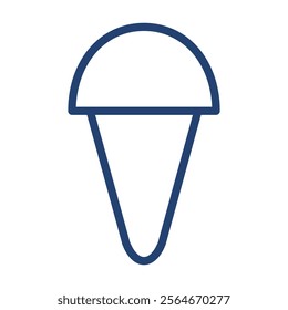 Ice cream icon Outline icon sign