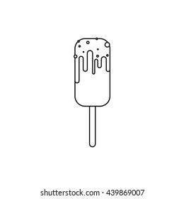Ice Cream icon, outline style