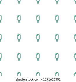 ice cream icon pattern seamless white background. Editable outline ice cream icon. ice cream icon pattern for web and mobile.