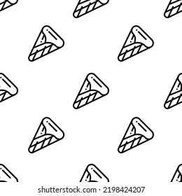 ice cream icon pattern. Seamless ice cream pattern on white background.