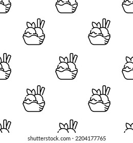 ice cream icon pattern. Seamless ice cream pattern on white background.