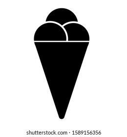 Ice cream icon. Pictogram for website or mobile app. Vector stock illustration eps10