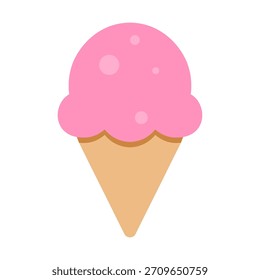 Eiscreme-Symbol. Eiscreme-Vektor