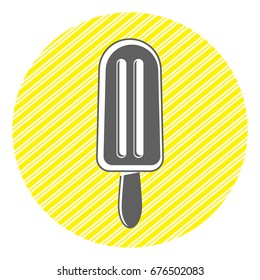 Ice cream icon. Popsicle icon