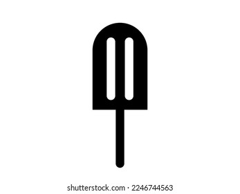 Ice cream icon. Popsicle vector, ice cream concept, cold food isolated on white background